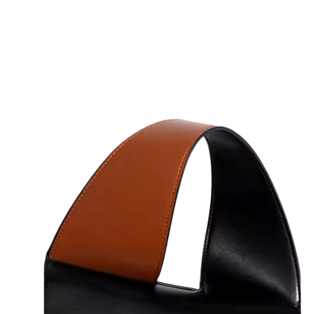 Lufuno Virtue Handbag - Black and mocha Brown