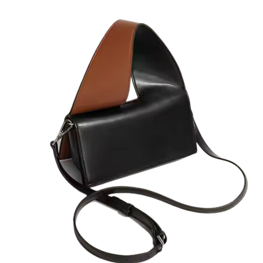 Lufuno Virtue Handbag - Black and mocha Brown